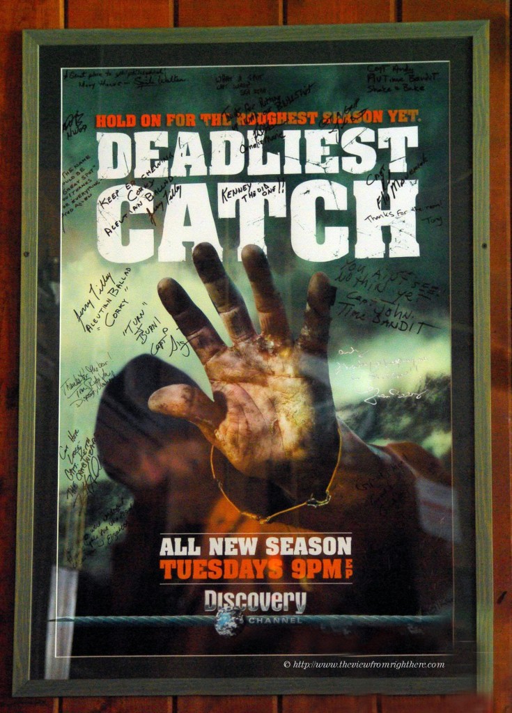 Deadliest Catch - Autographed Poster at the Lockspot Cafe - Ballard WA