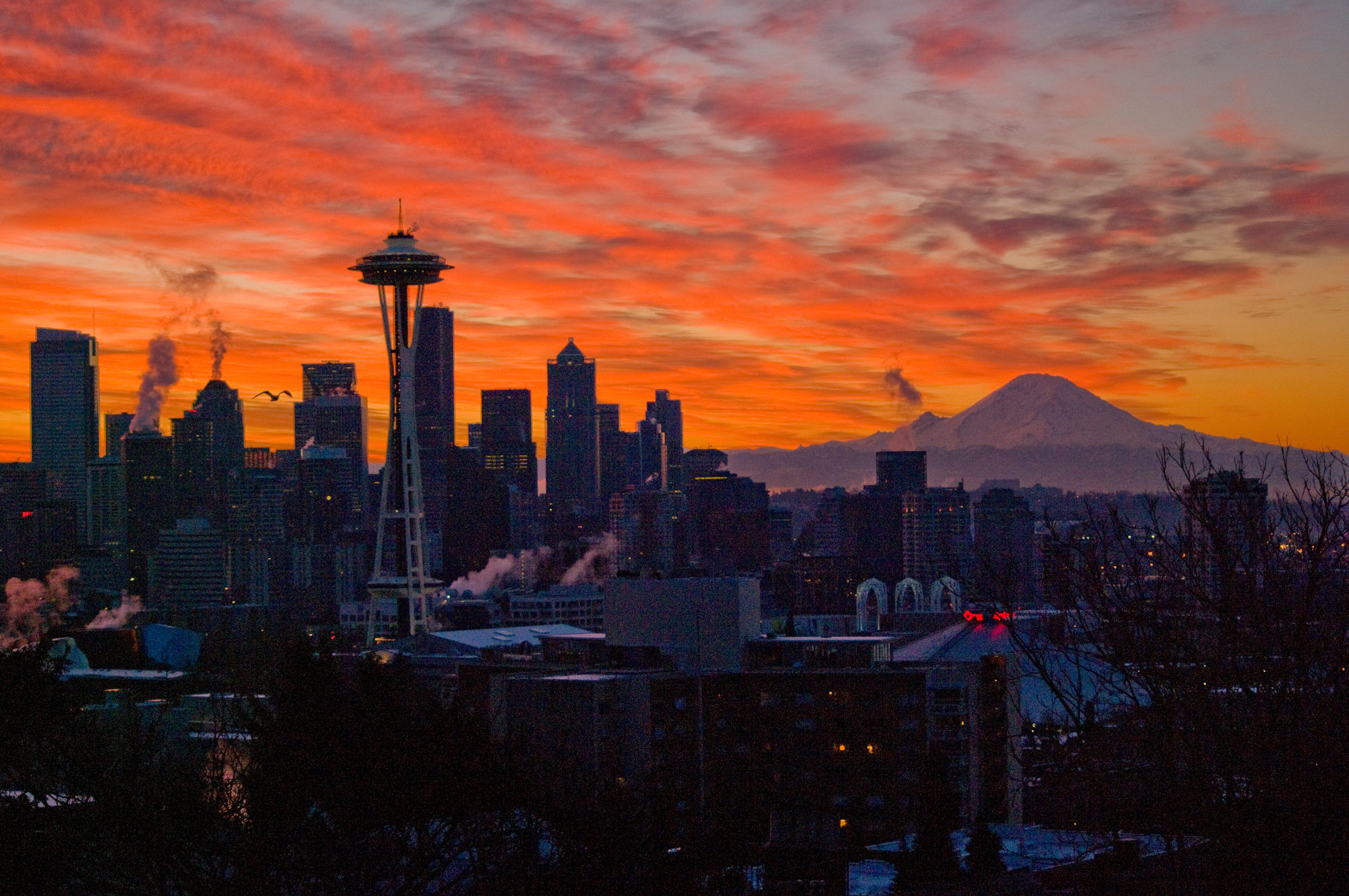 New Year’s Eve Dawn Over Seattle
