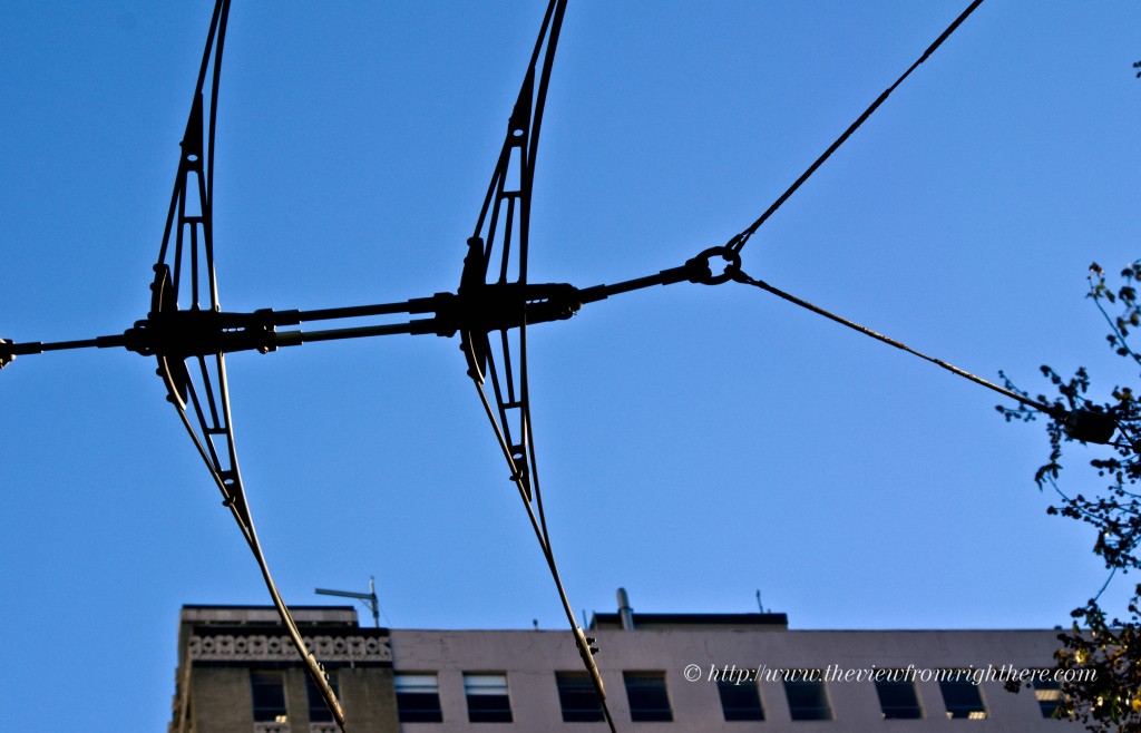 Overhead Electrified Trolley Lines