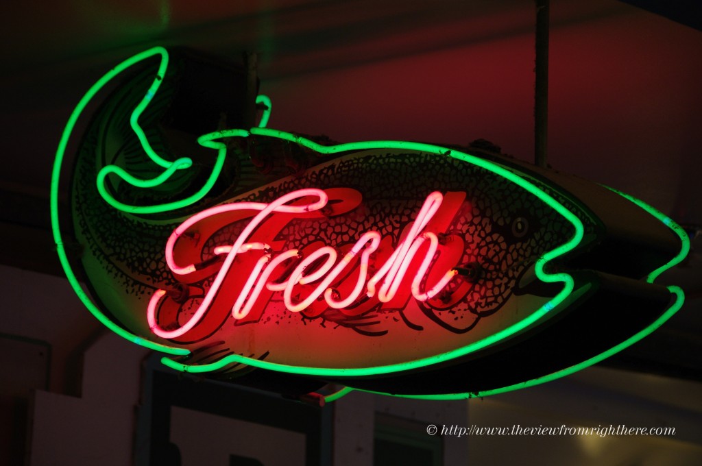 Fresh Fish Neon - Pike Place Market
