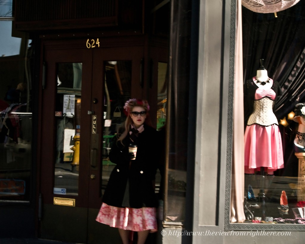 Lady in Pink - Downtown Seattle