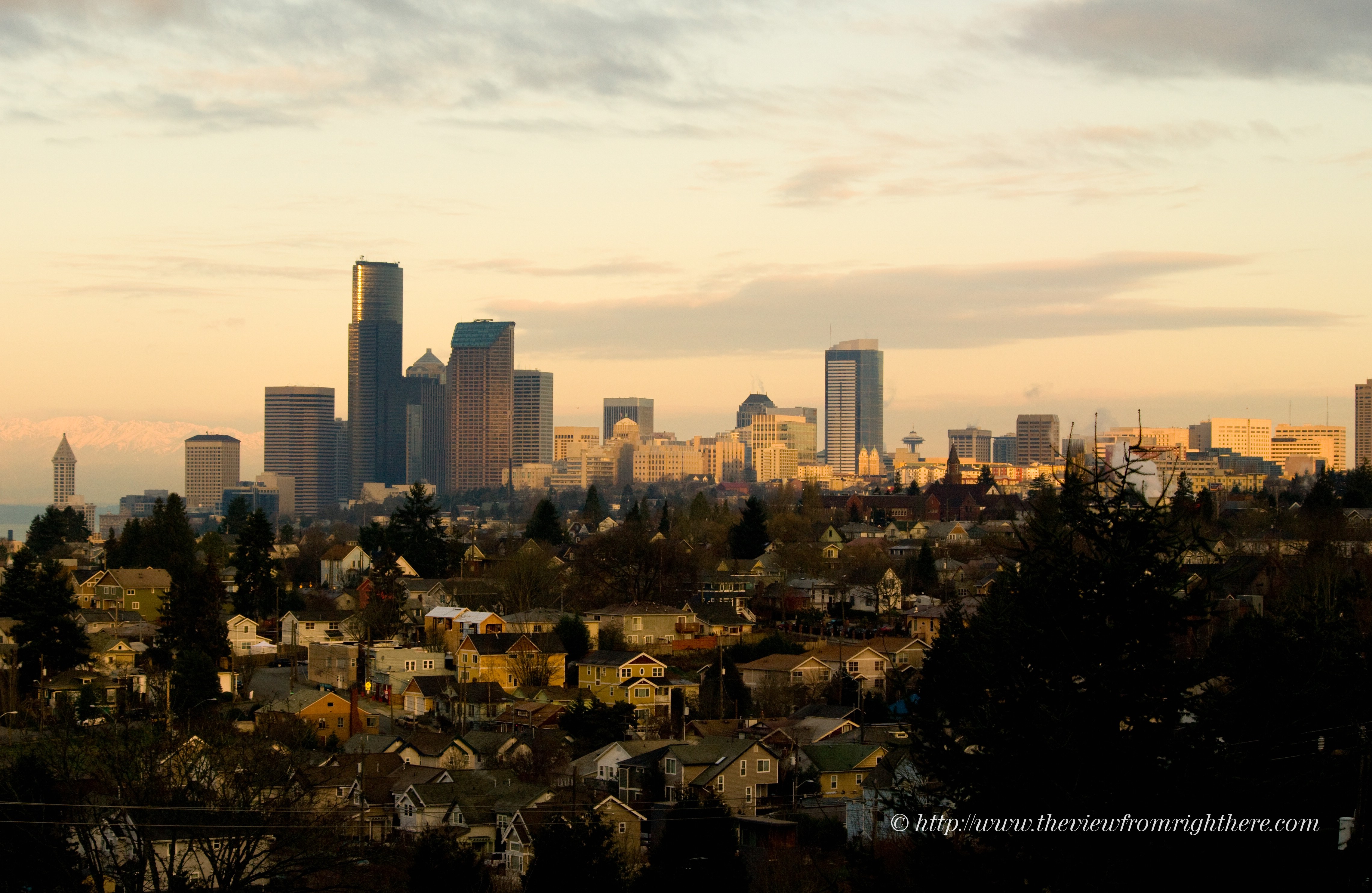 Late Winter Sunrise – Seattle Skyline