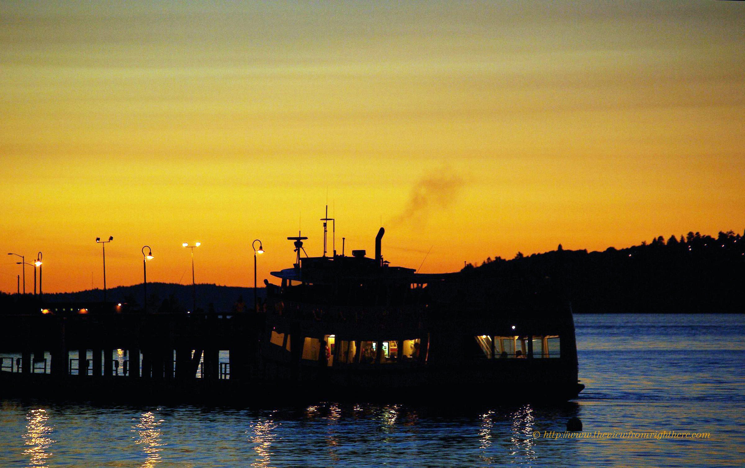 West Seattle Water Taxi at Sunset