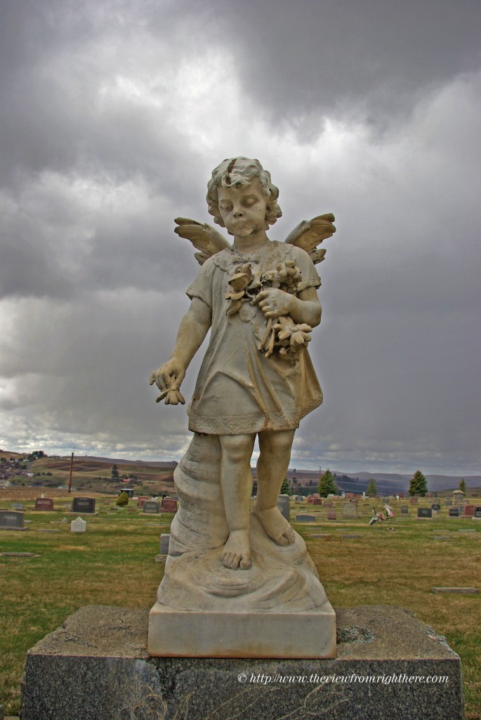 Angel in the Palouse - Statue in Colfax Cemetery