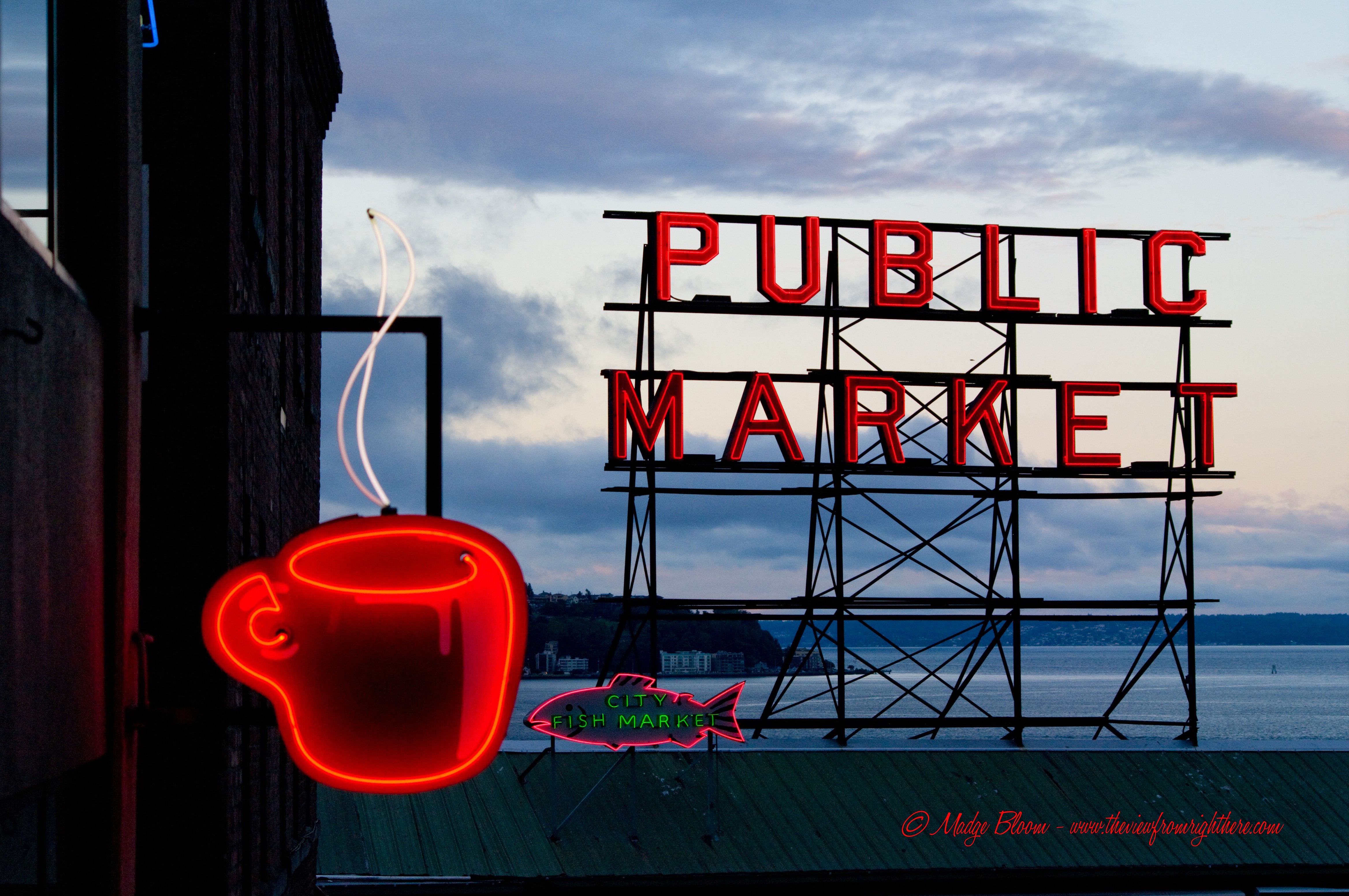 City Fish Market and Seattle’s Best Coffee Cup