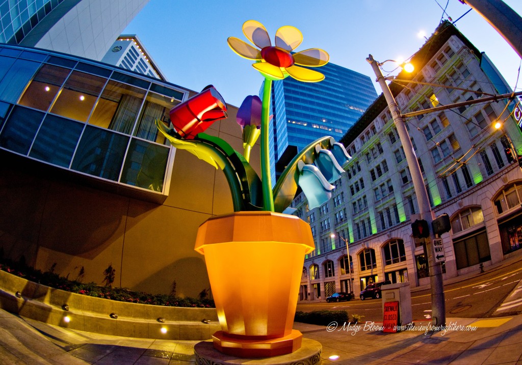 'Urban Garden' - Flowerpot Sculpture Planted