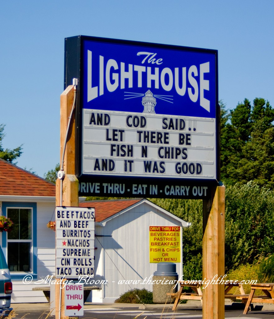 Restaurant Sign 'And Cod Said...'