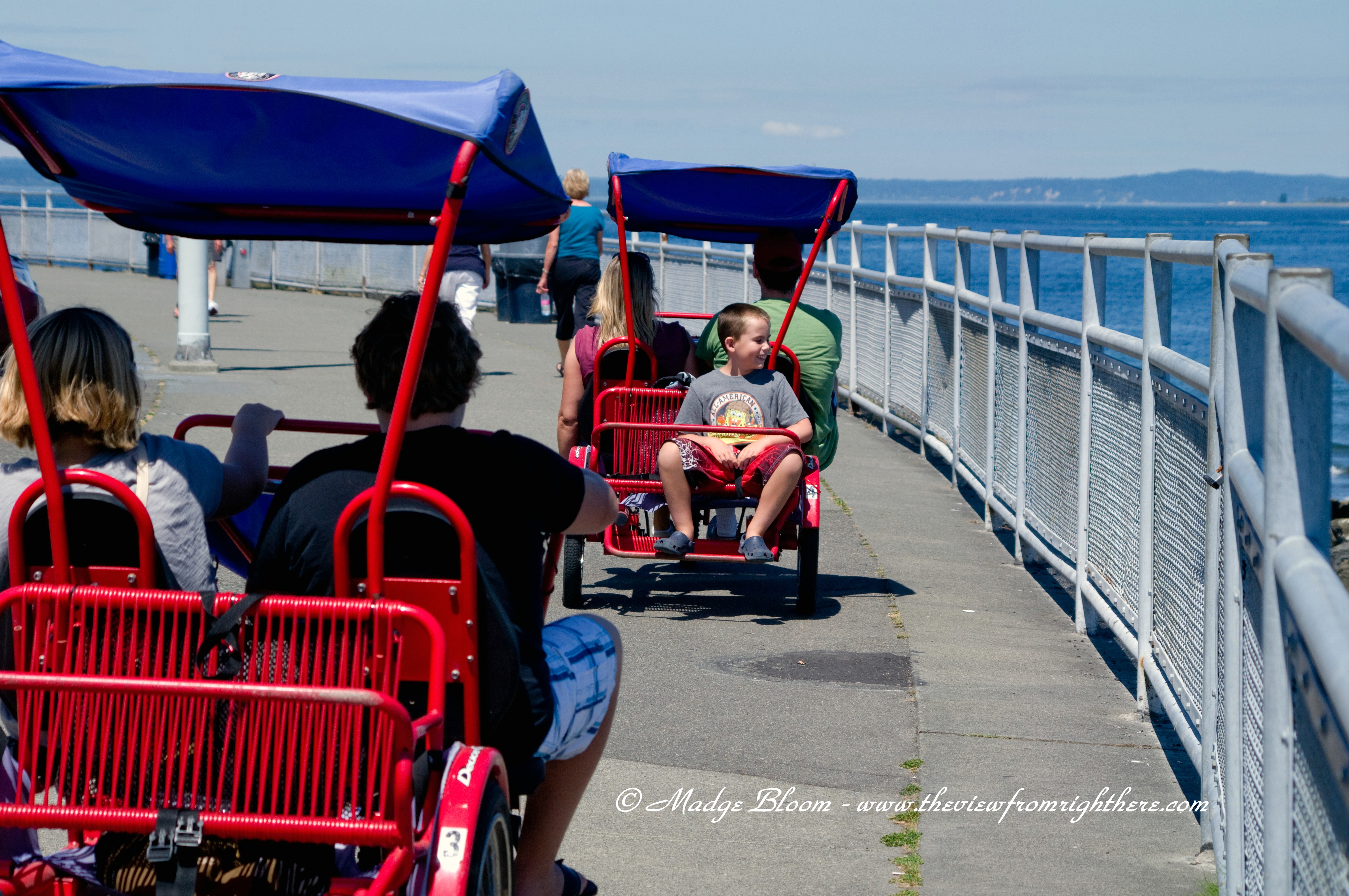 Pedalling the Family – Around Alki Beach That Is