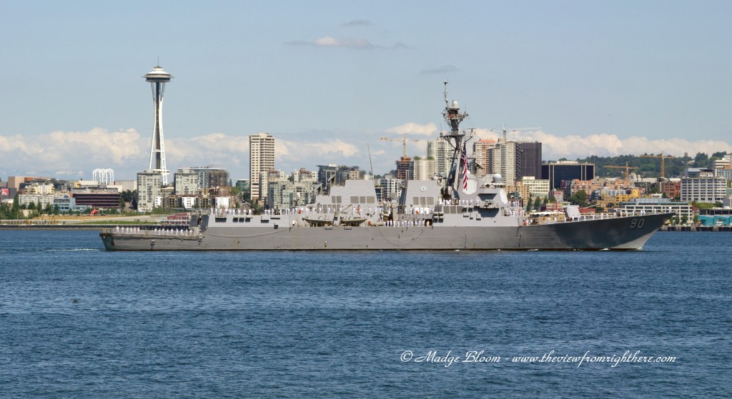 USS Chafee and Space Needle