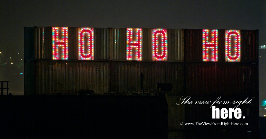 Ho..Ho..Ho! Holiday Spirit Displayed on Shipping Containers