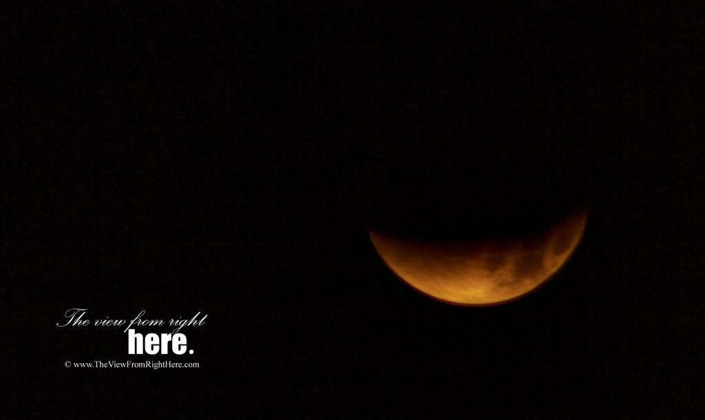 Partial Lunar Eclipse at 05:49 in Seattle