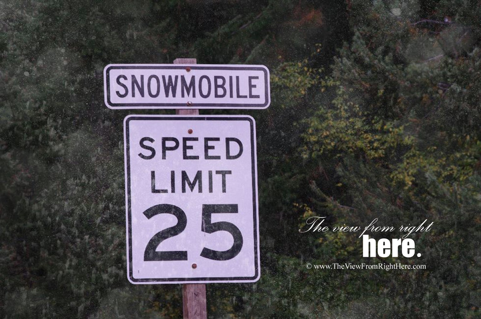 Snowmobile Speed Limit