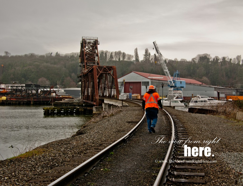 All in a Day's Work - BNSF Switchman Raises Bridge
