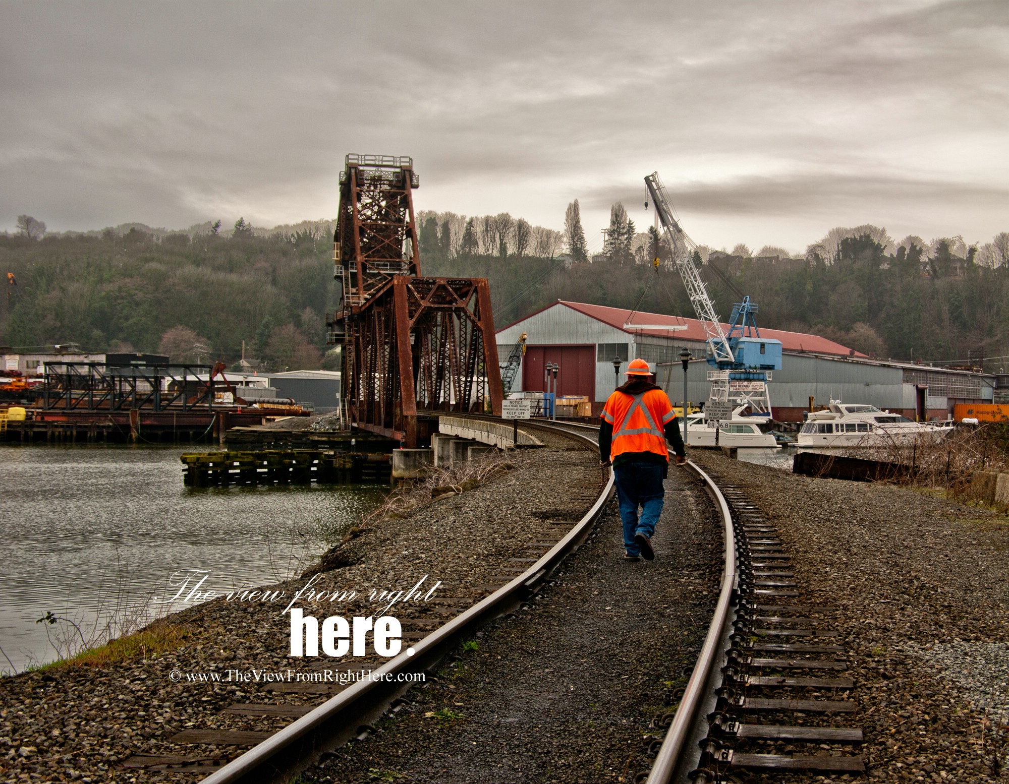 All in a Day’s Work – BNSF Switchman Raises Bridge