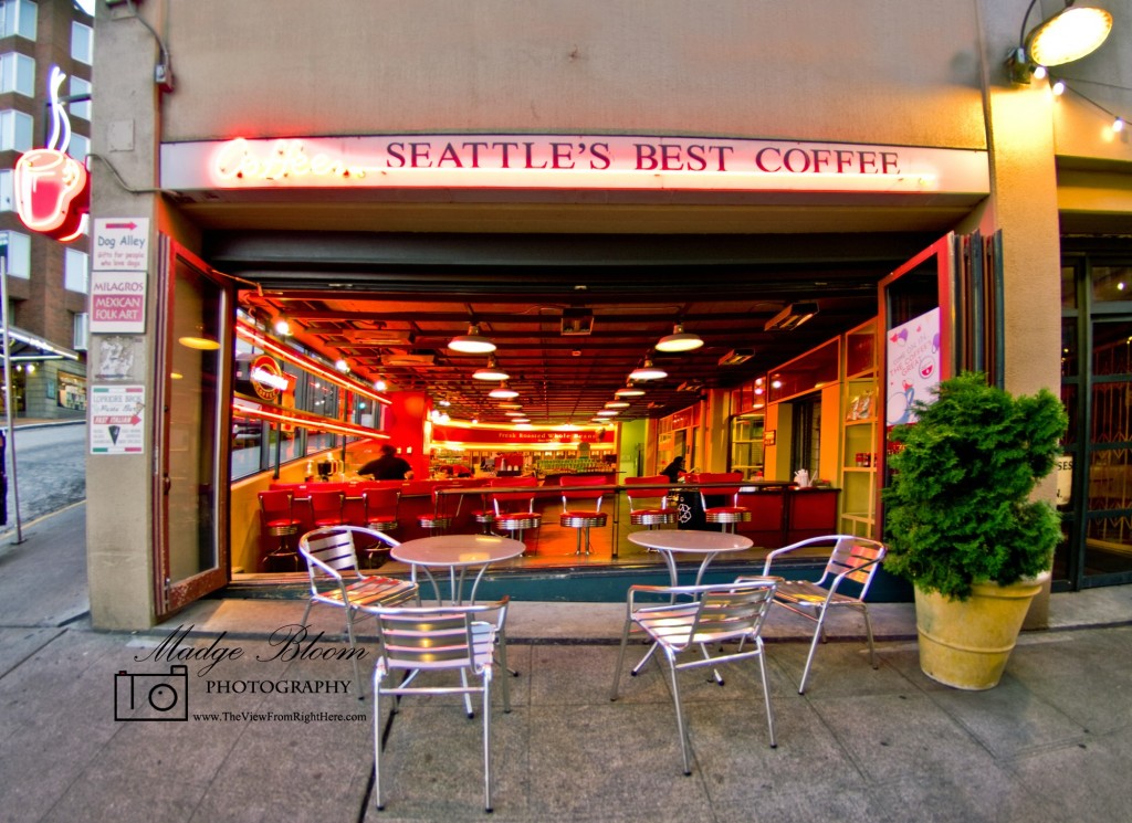 Seattles Best Coffee - Early Morning in Post Alley