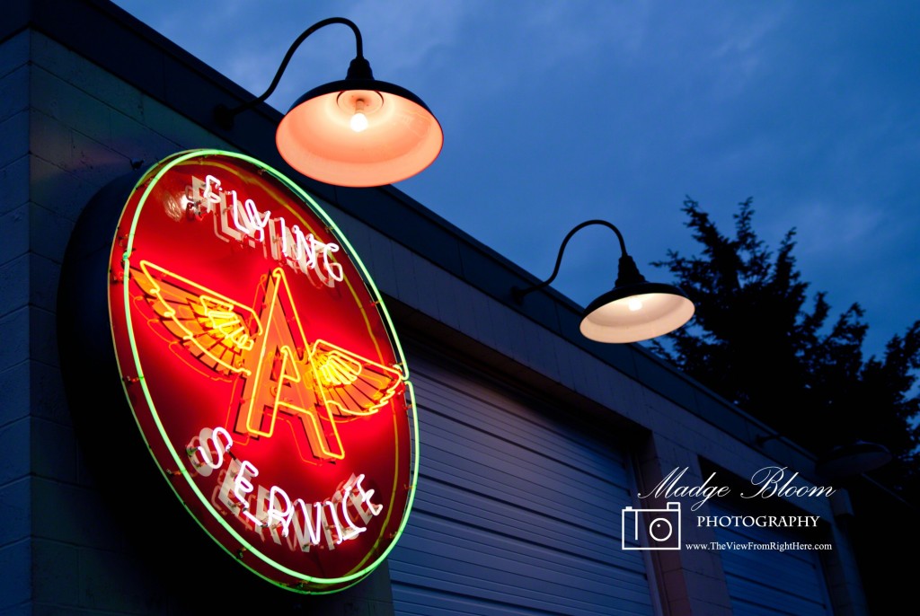 Artco Sign Company - Neon 'Flying A Service' Sign