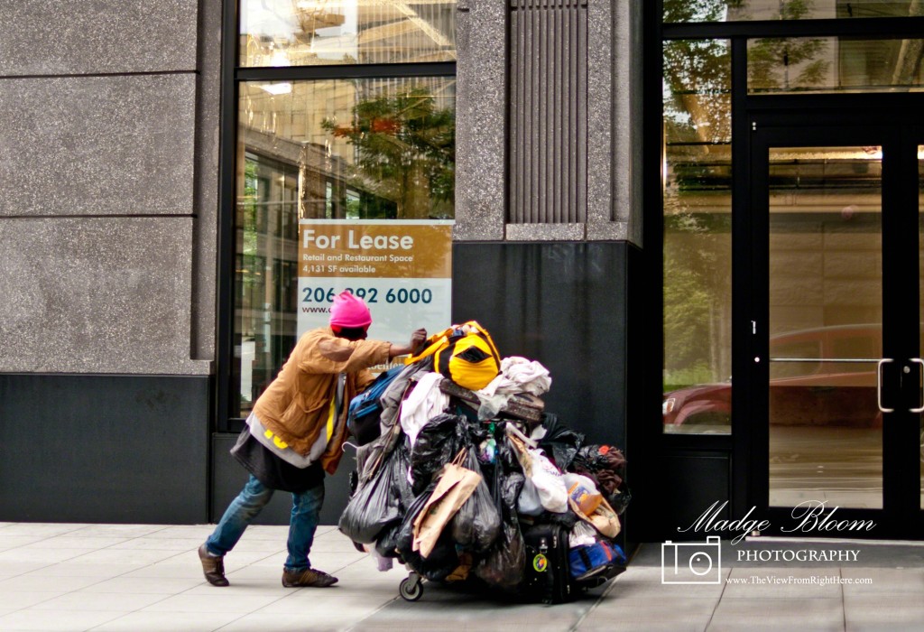 Everything I Own - Homeless Man in Downtown Seattle
