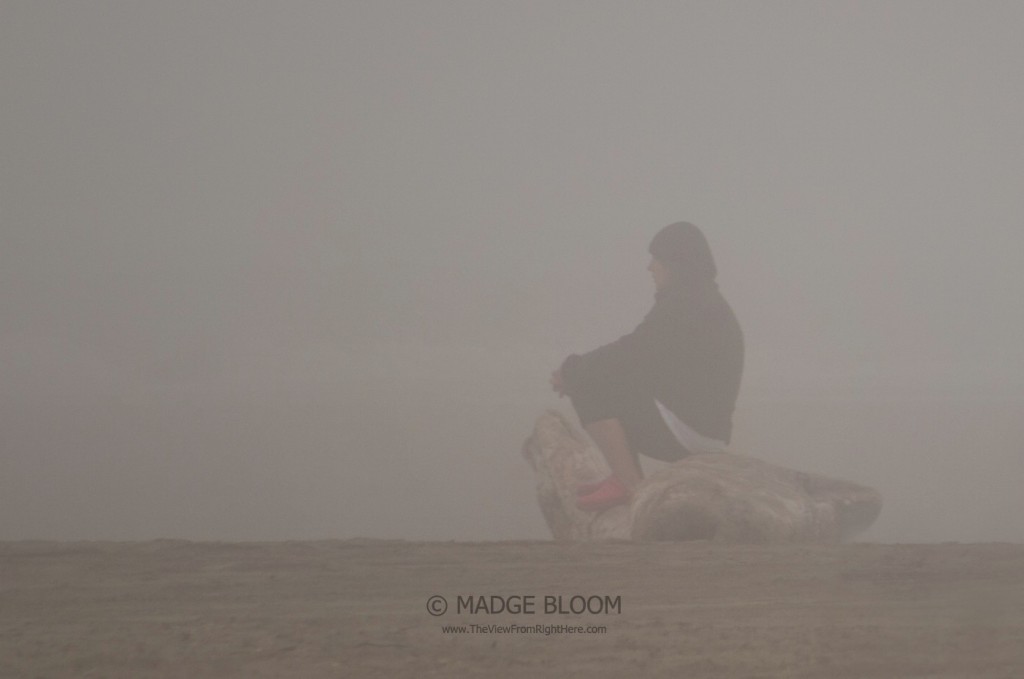 Sitting on the Beach in the Fog - Ocean Shores, WA
