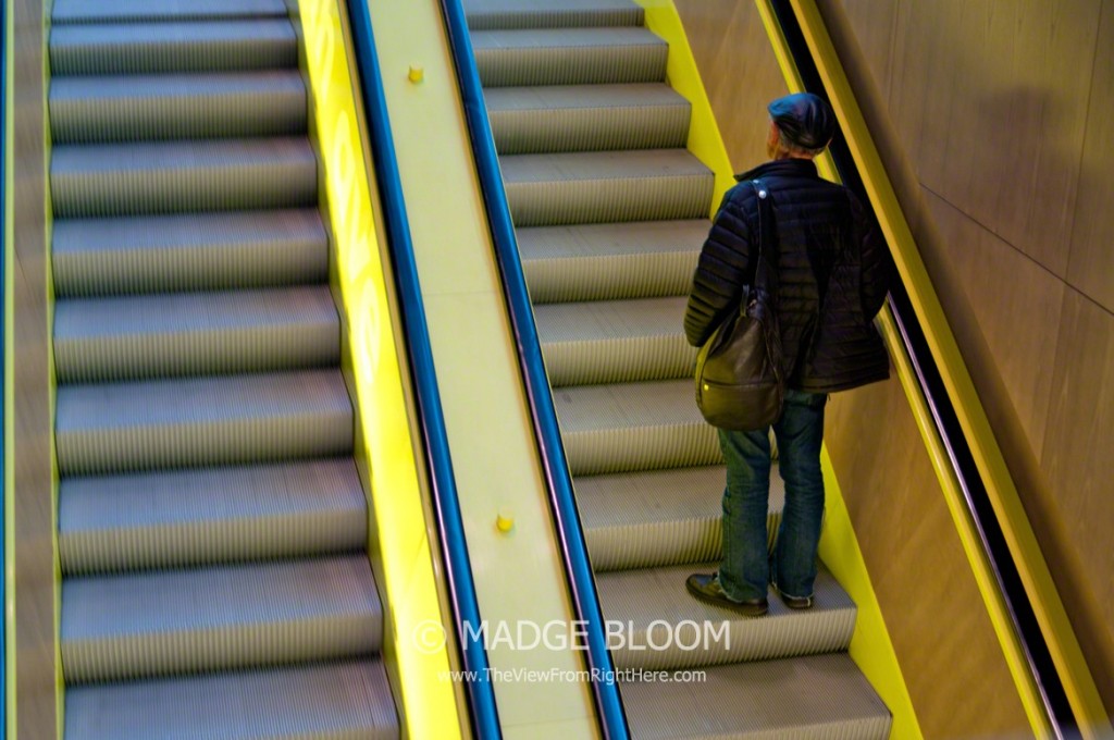Riding the Escalator - Seattle Central Library