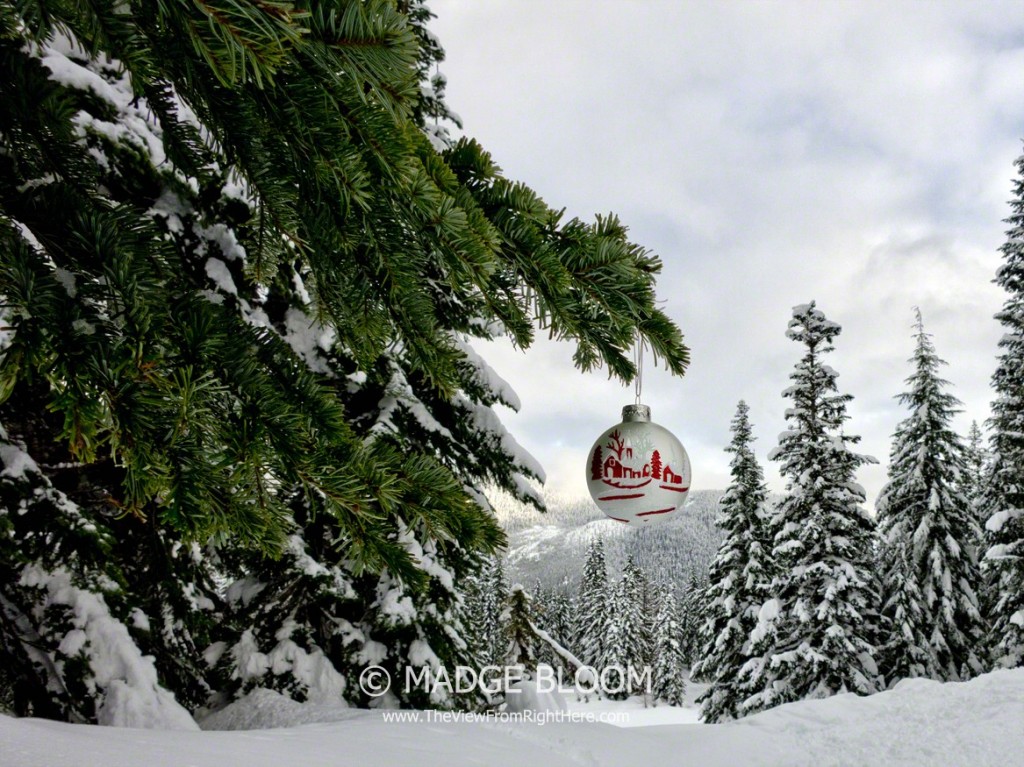 Merry Christmas - Christmas Ornament at Snoqualmie Pass