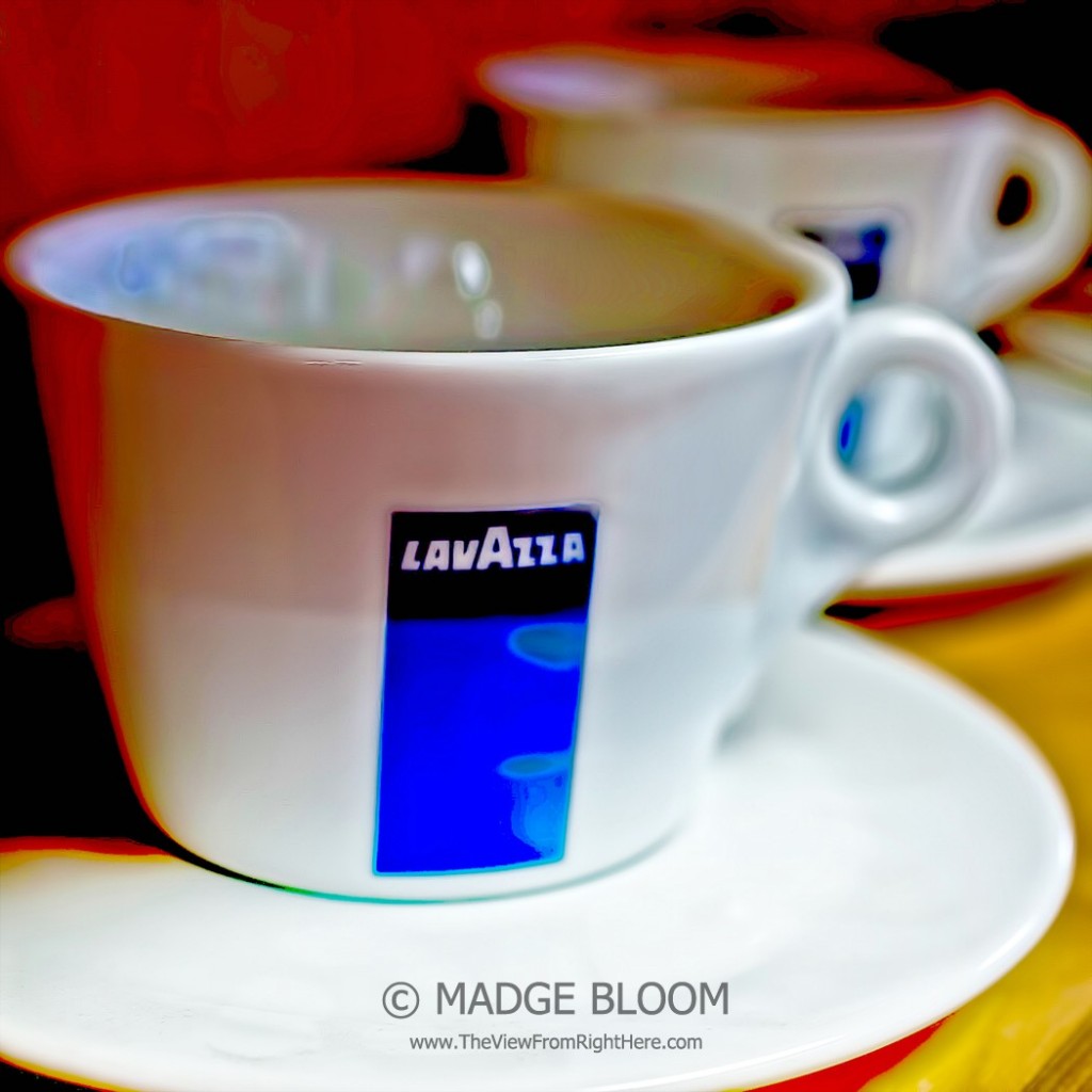 Cafe LavAzza - Italian Espresso - Stoneware Cup and Saucer