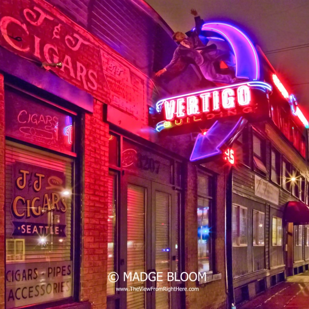 Vertigo Building Night -SODO District - Seattle WA