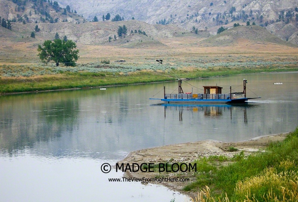 Ferry Across the Missouri River - Rural Montana