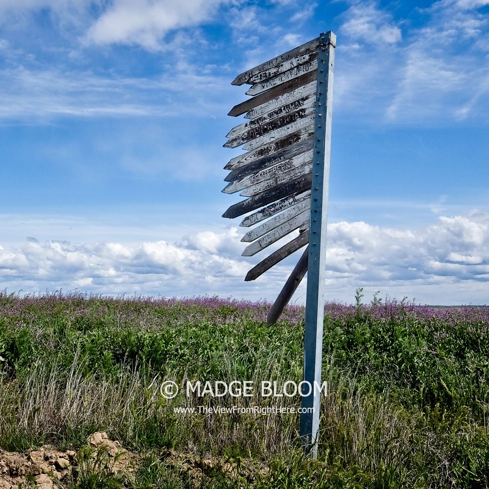 Old Coulee Road Signpost