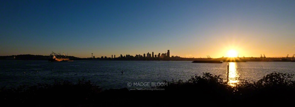 Sunrise Over the Seattle Skyline